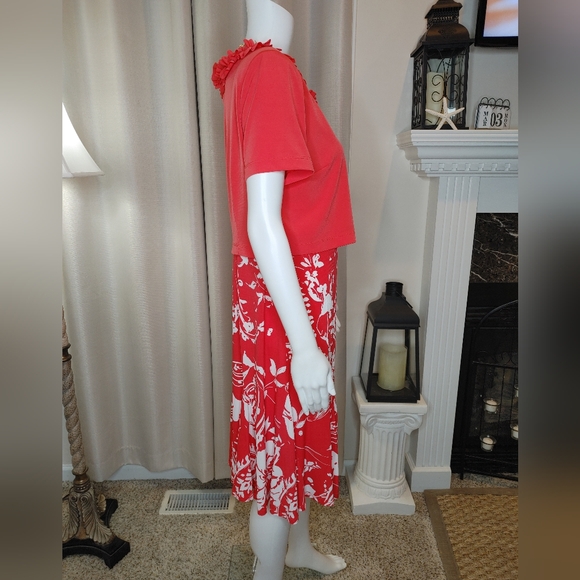 JULIAN TAYLOR 2 Piece Dress Set, Coral 10P - Picture 3 of 8